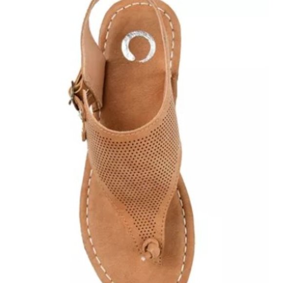 Tan Wedge Heeled Mckell Sandals, Worn Once - Picture 2 of 3